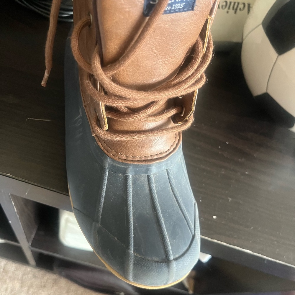 Sperry Kids Boots Tan and Gray
